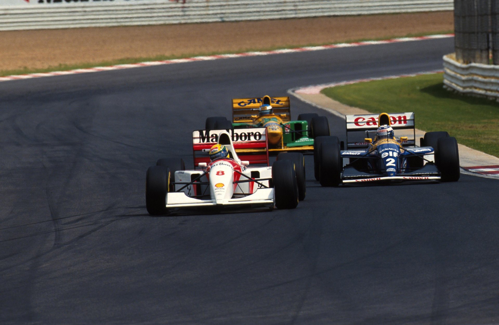 gara sorpasso f-1 gran premio del sud africa ayrton senna alain prost michael schumacher balidi