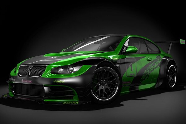 Superclasse tuning BMW en vert