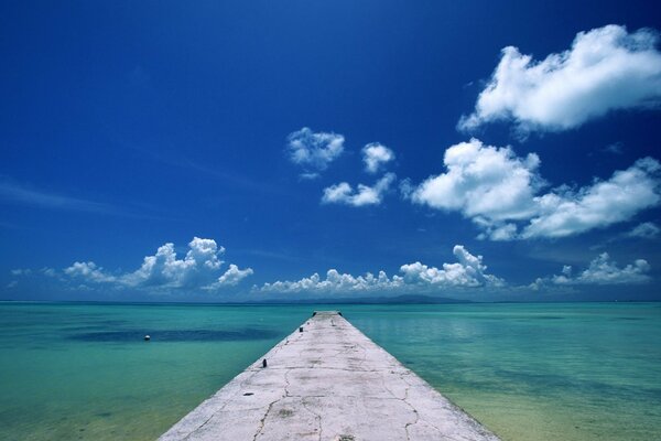 Pier going into the sea