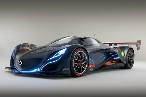 Bellissimo concetto di supercar sportiva furai