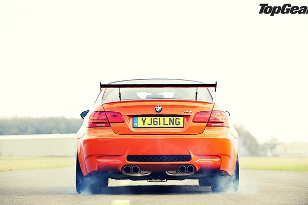 The orange car from the Top Gear show