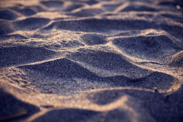 Dune di sabbia sulla spiaggia