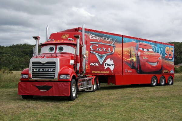 Camion per bambini come un cartone animato