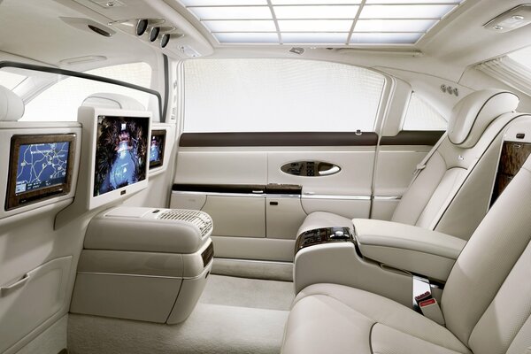 Luxury beige salon Maybach