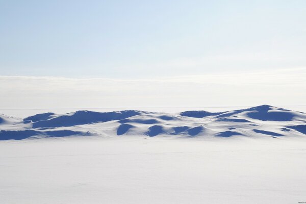 Endless sky with desert