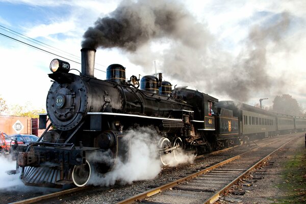 Locomotive au poste de combat malgré l âge