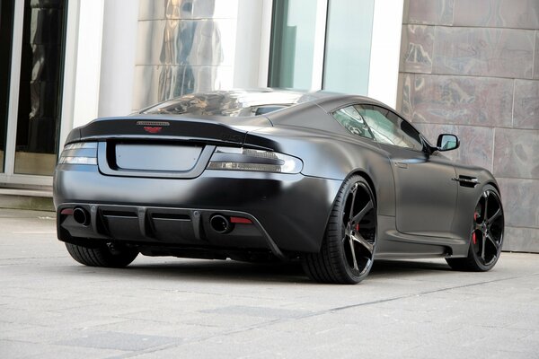 Incredible Aston Martin in matte black