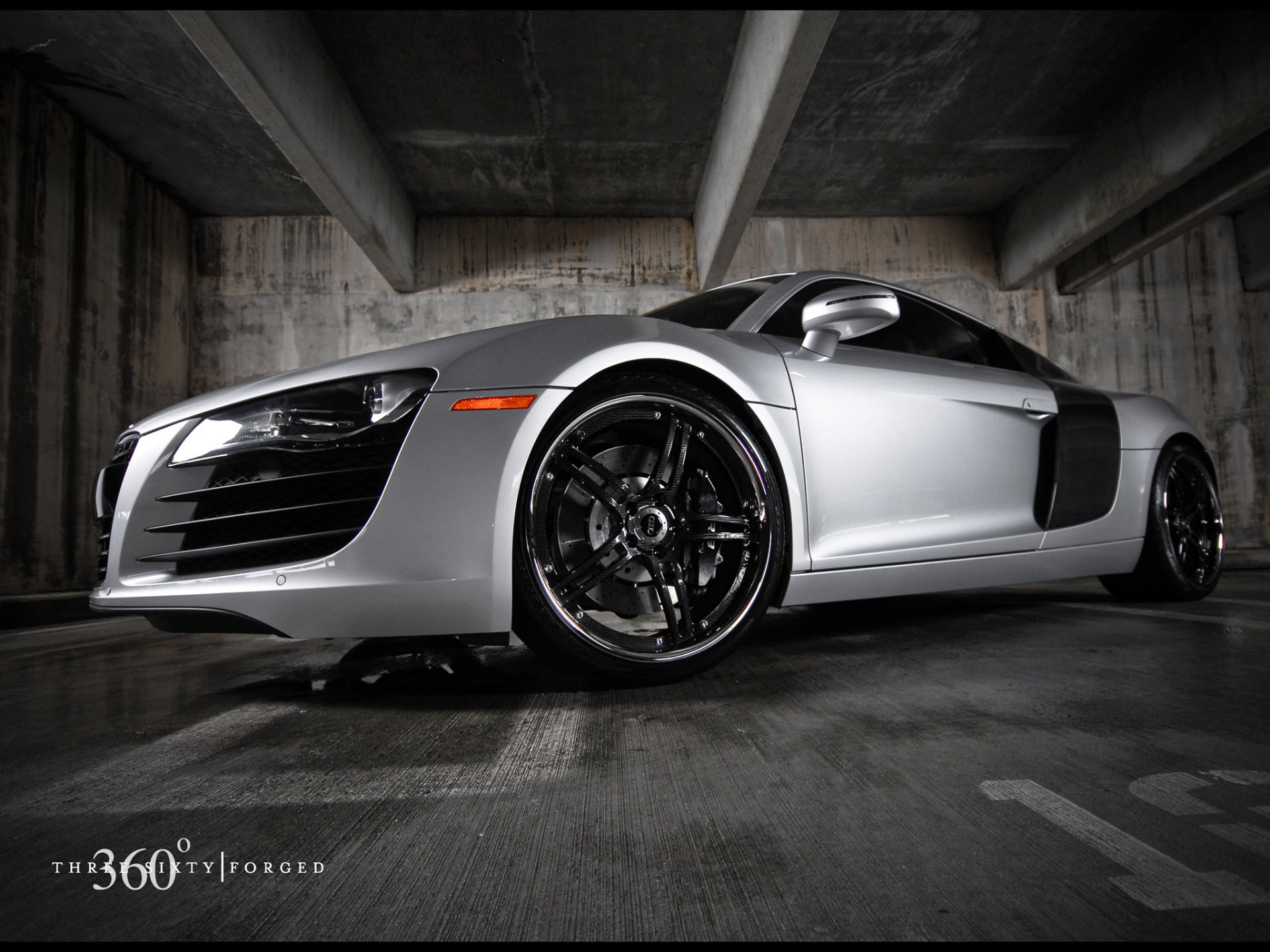 audi r8 silber sportlich