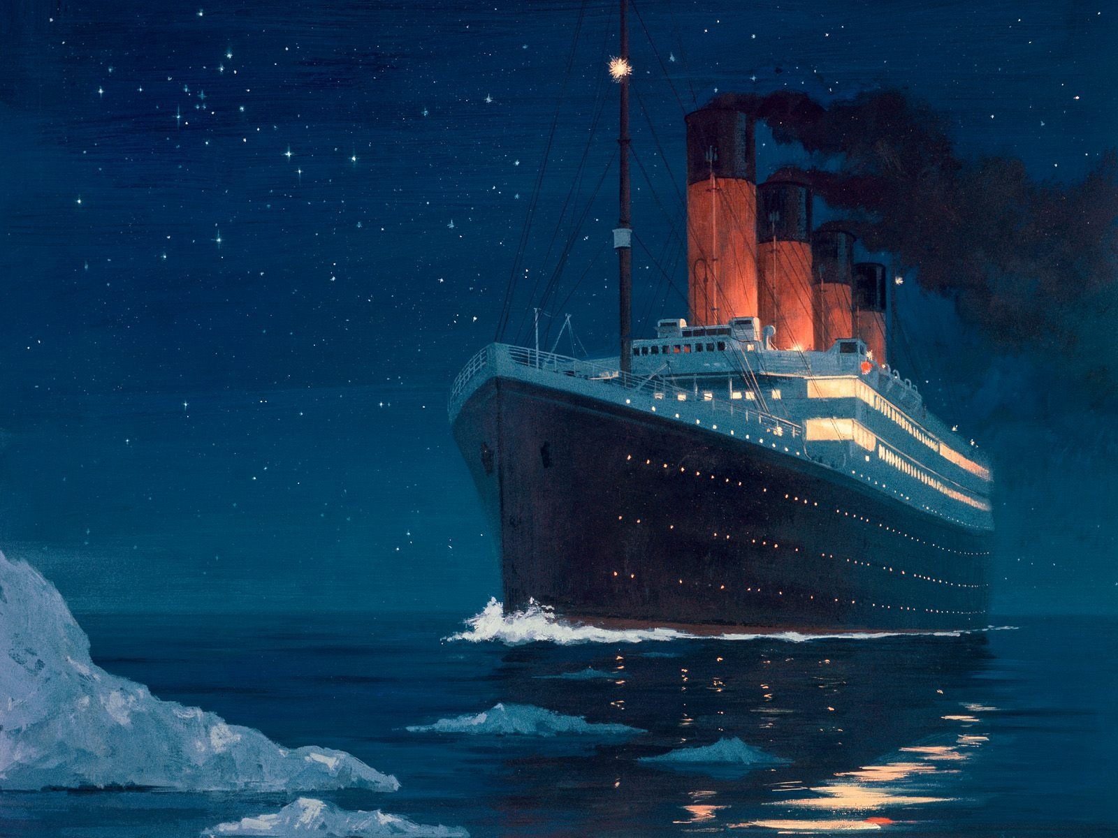 titanic night iceberg cool