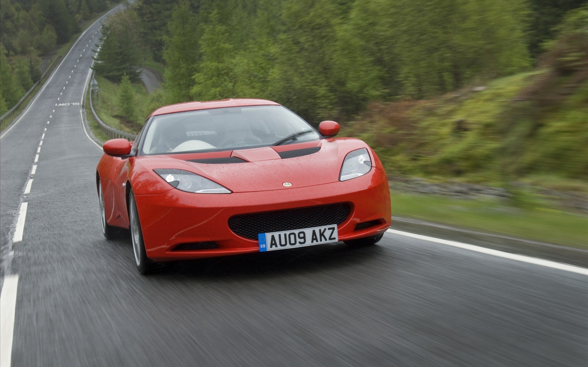 lotus evora coches lotus carretera carreteras lluvia lluvias