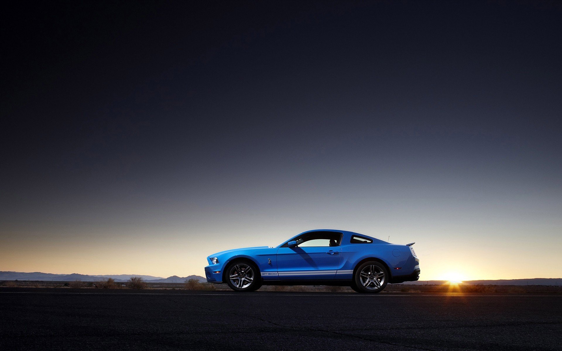 ford shelby gt500 auto couchers de soleil paysages voitures ford shelby photo