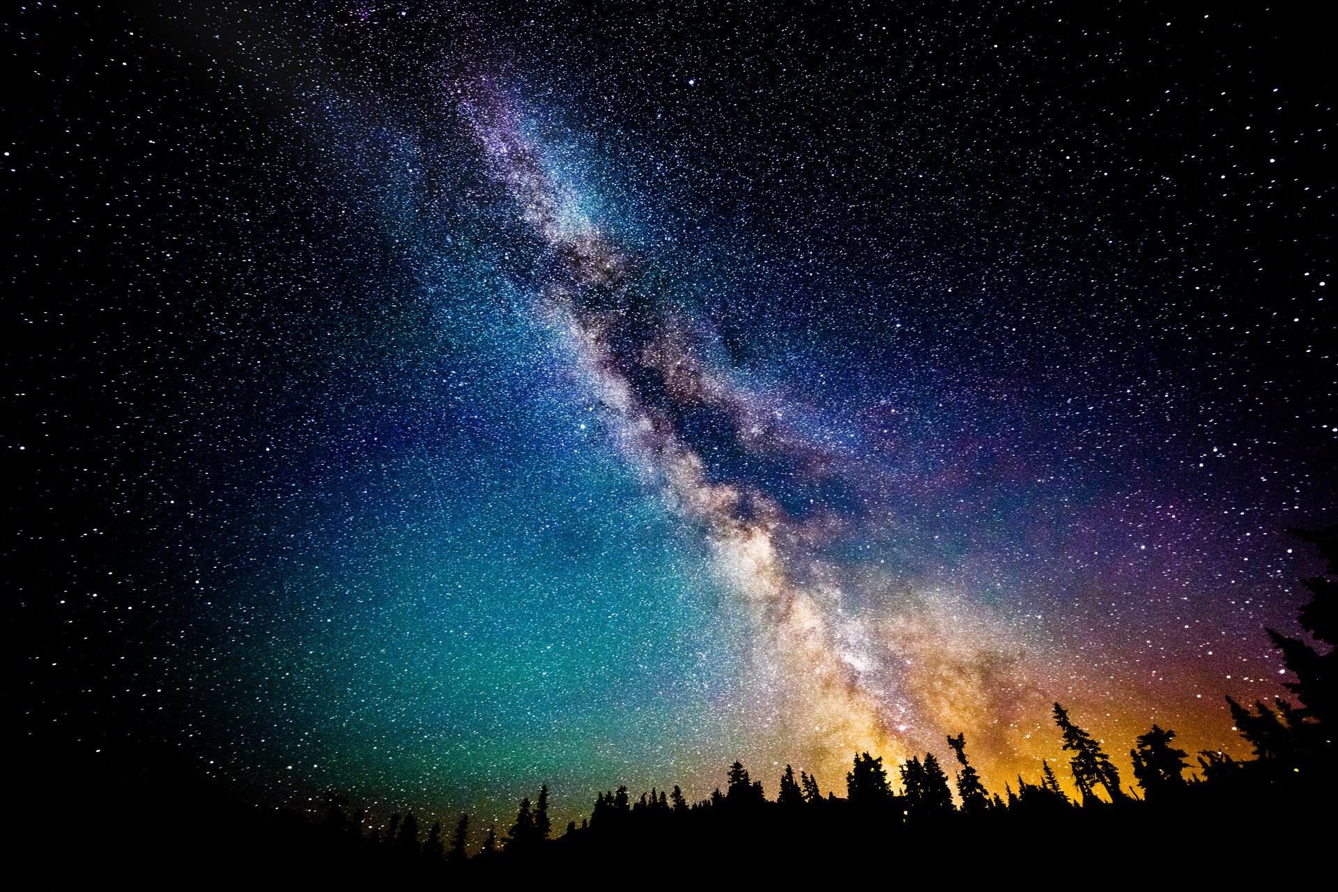 estrellas noche vía láctea cielo