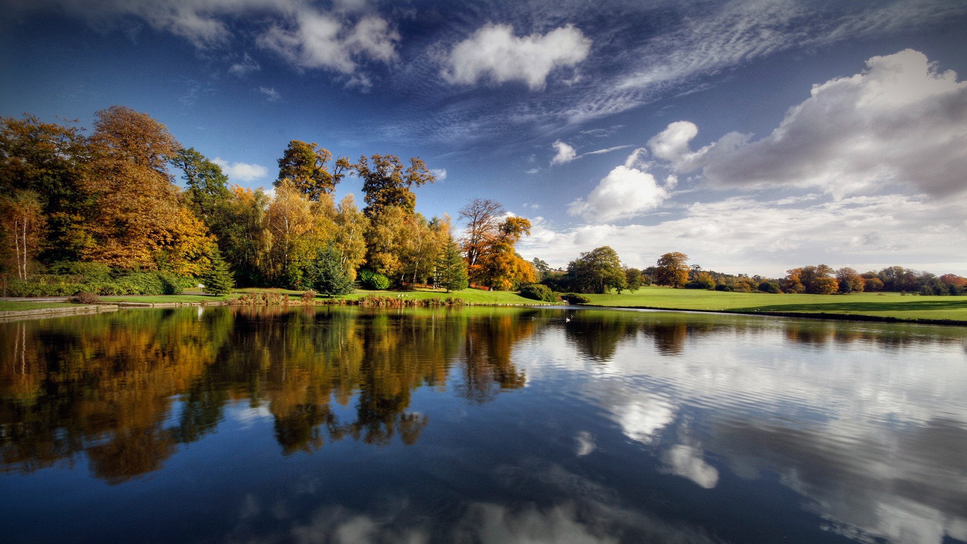 automne rivière ciel