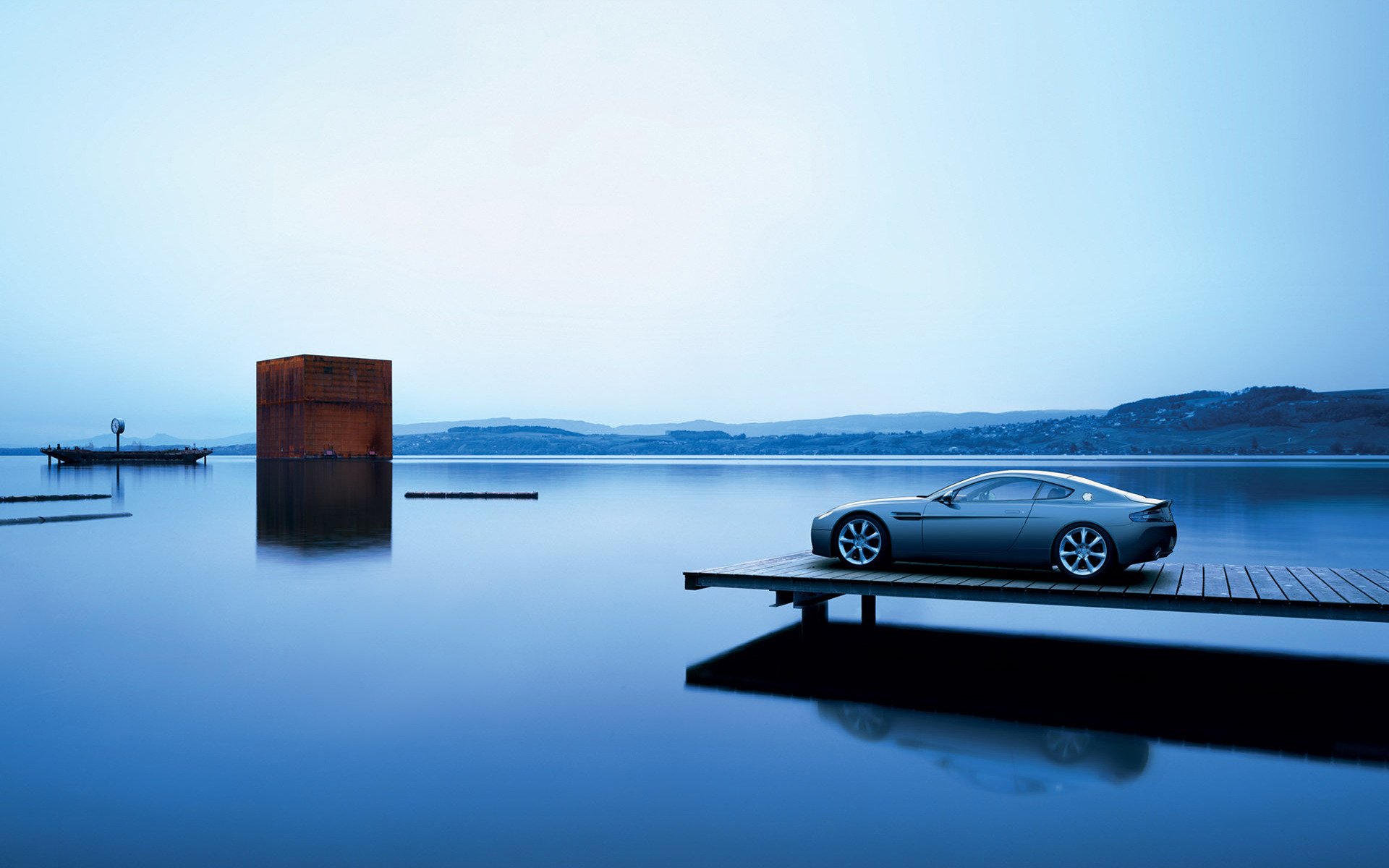 autos landschaft meer ozean wasser schubkarren ansicht abend