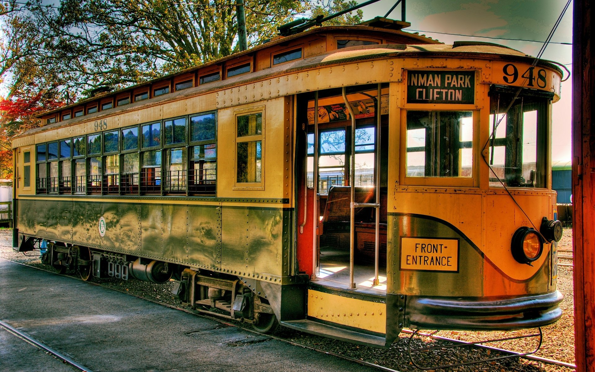 straßenbahn retro schienen