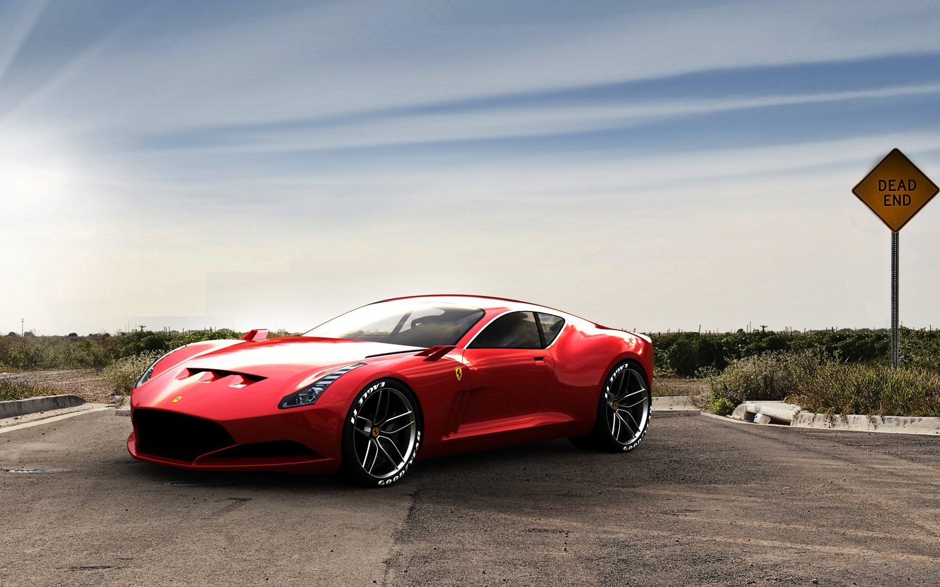 rosso auto sportiva ferrari 612 gto rosso