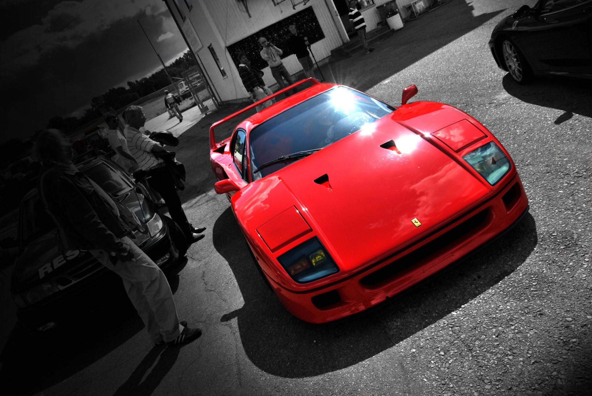 ferrari f40 blanco y negro ferrari