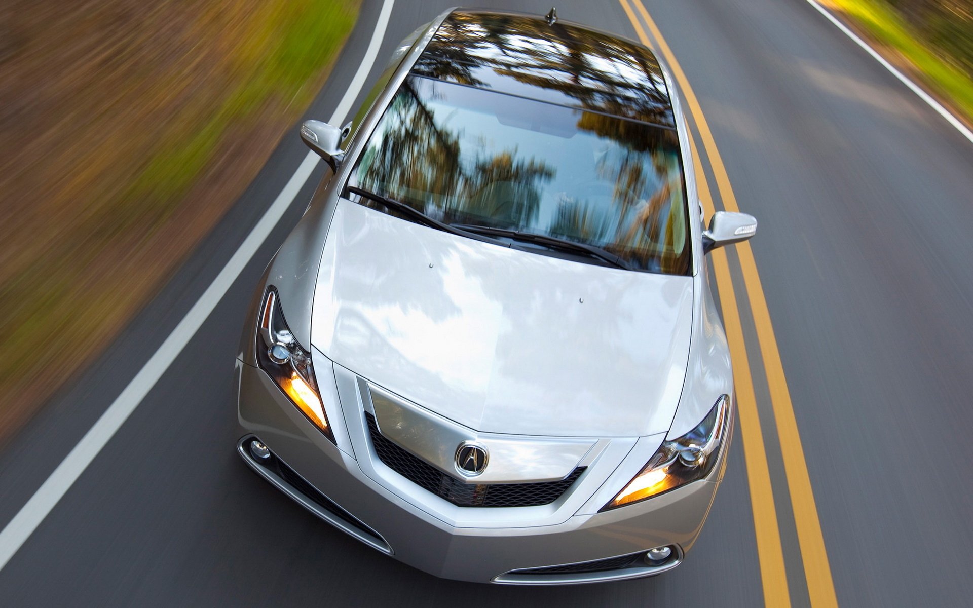 auto acura zdx en la carretera carretera velocidad