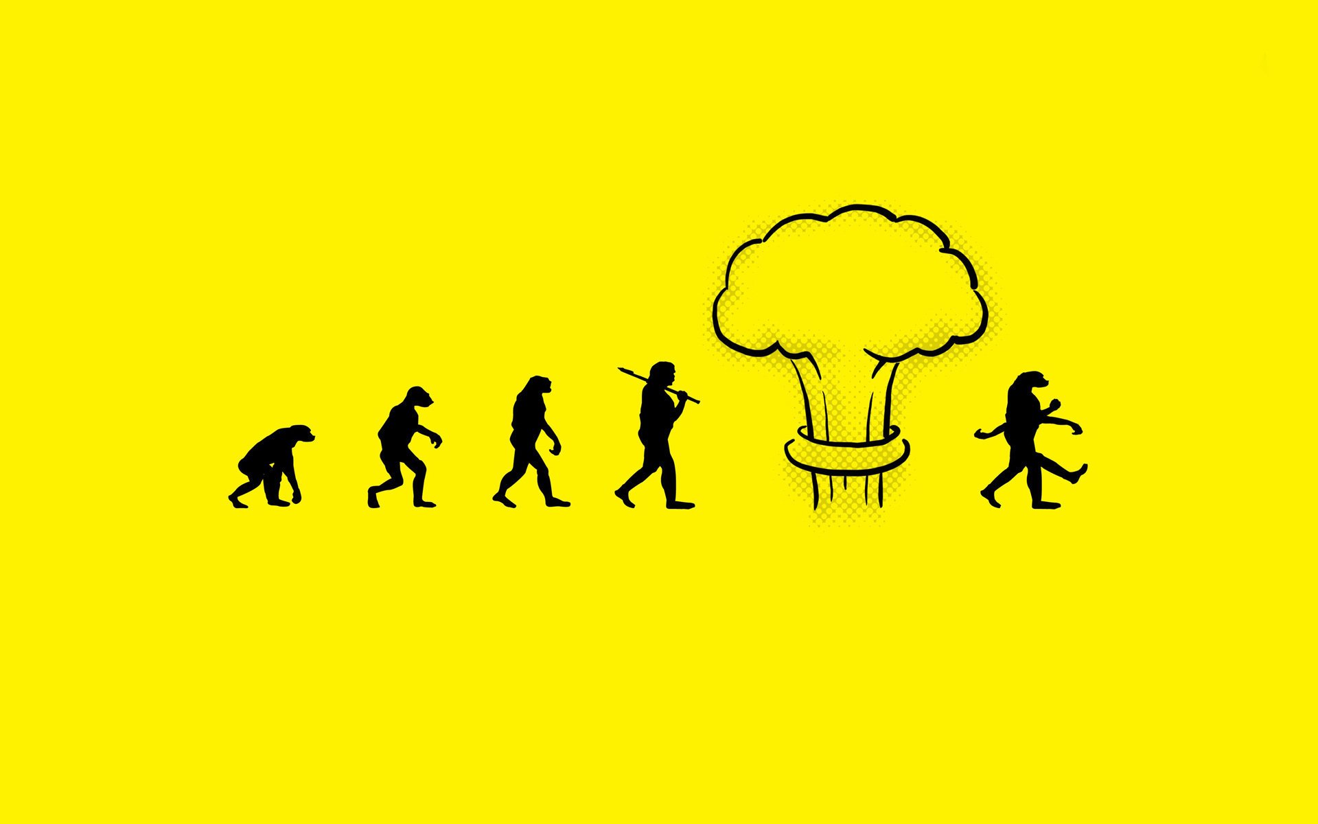 explosión nuclear hombre evolución