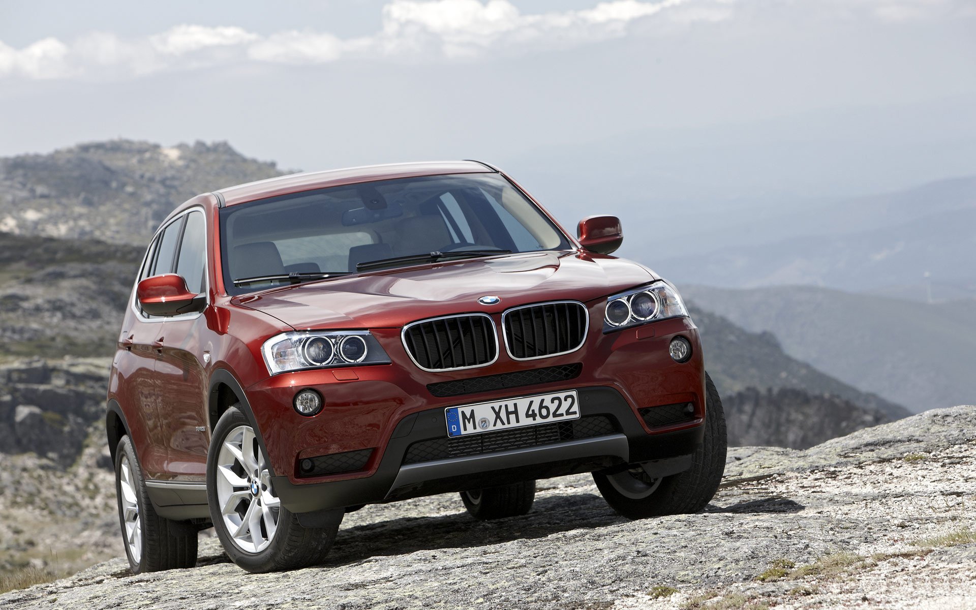 samochody bmw bmw x3 auto ściany skały skały