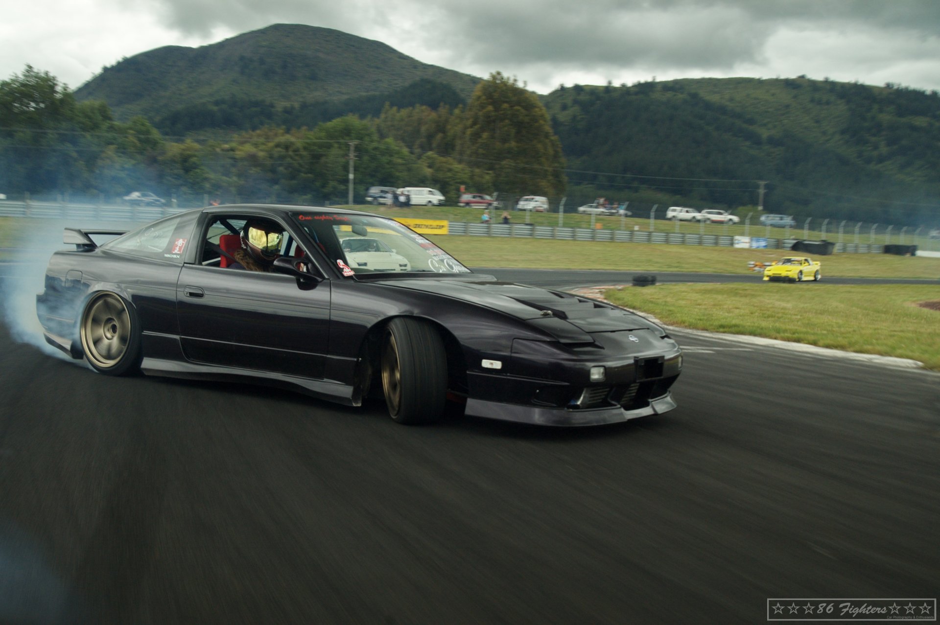 nissan sx chuki drift car black mountain