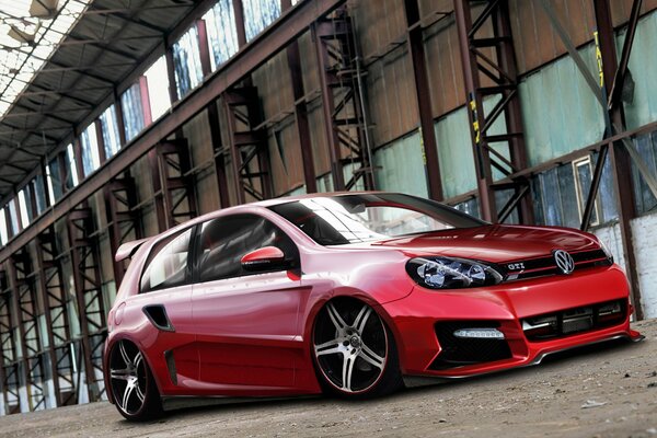 Rosso nuovo Volkswagen Golf