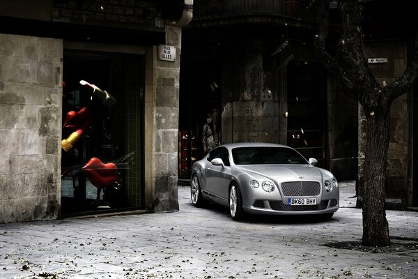 Photo argent bentley continental gt 2011