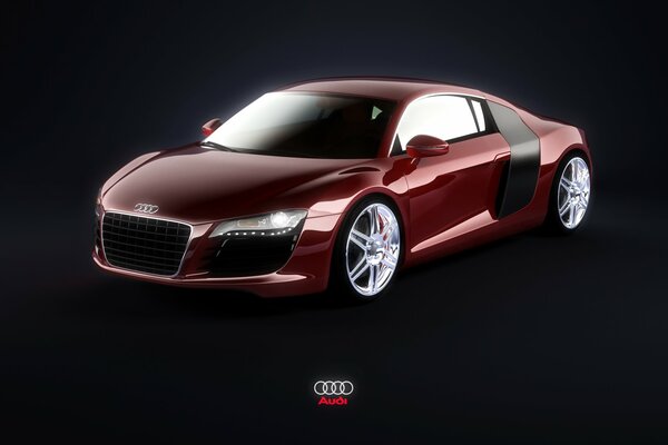 Audi r8 coole stilvolle Schubkarre