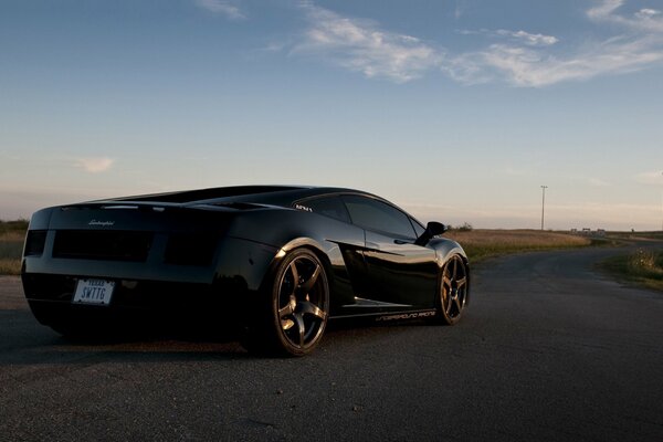 Black Lamborghini Gallardo Sports Car