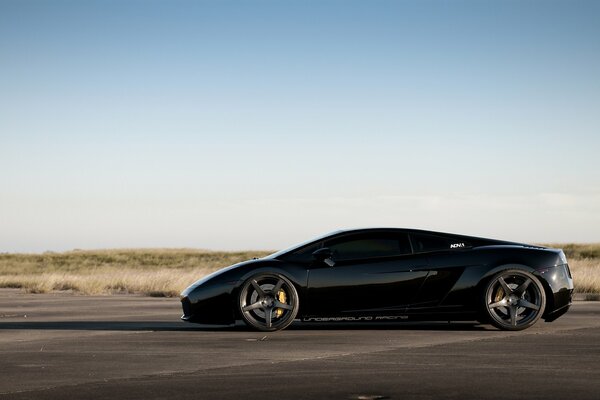 Negro Lamborghini Gallardo tuneado