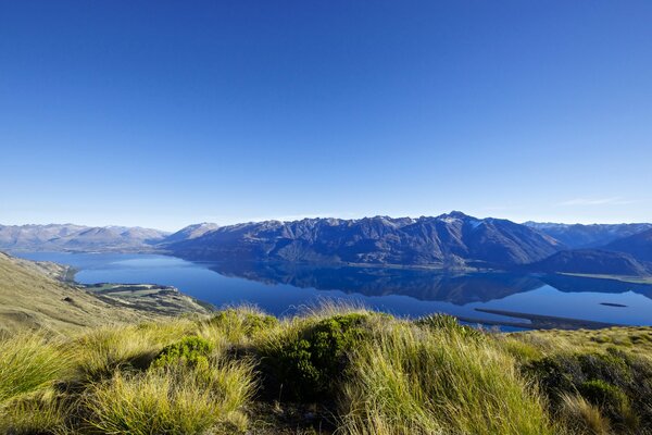 See und Berge in Neuseeland