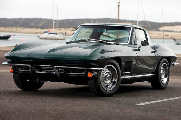 Black rare Chevrolet Corvette