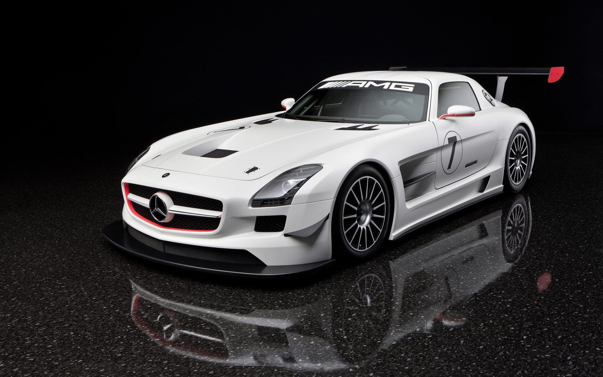 mercedes-benz sls gtr biały