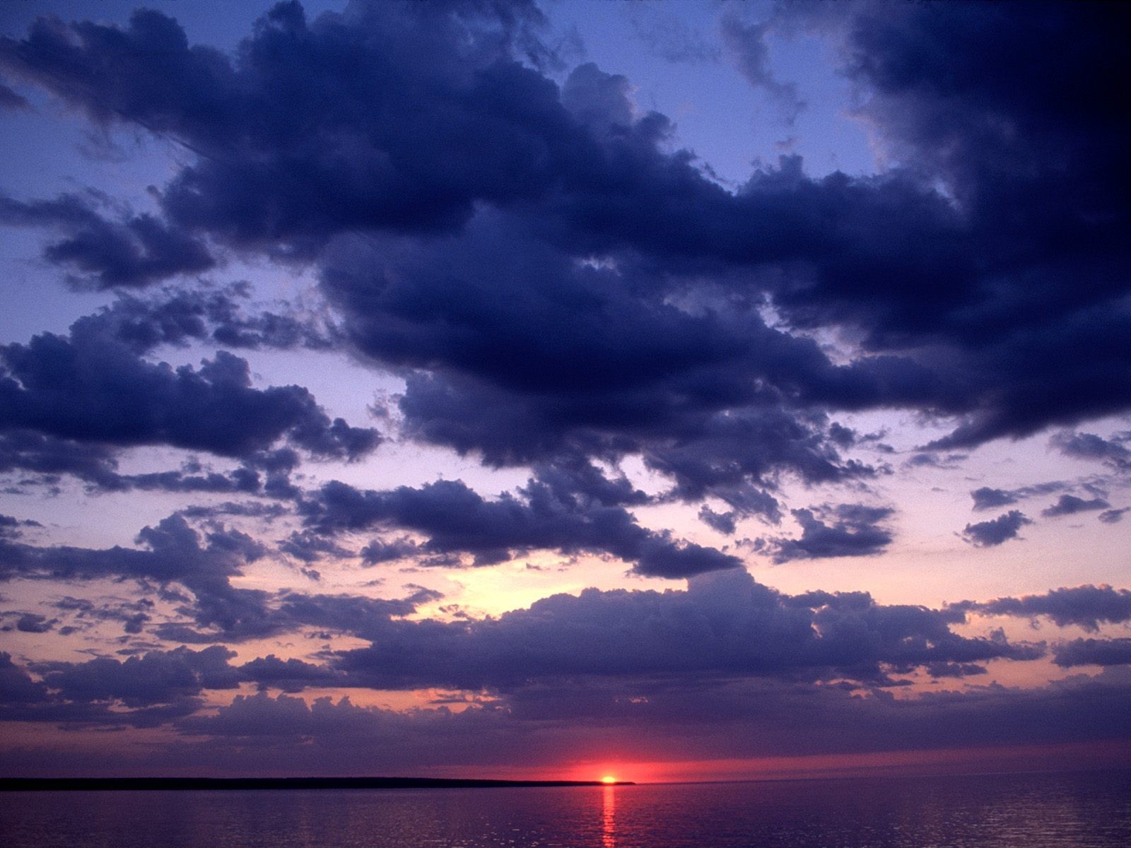 michigan tramonto nuvole