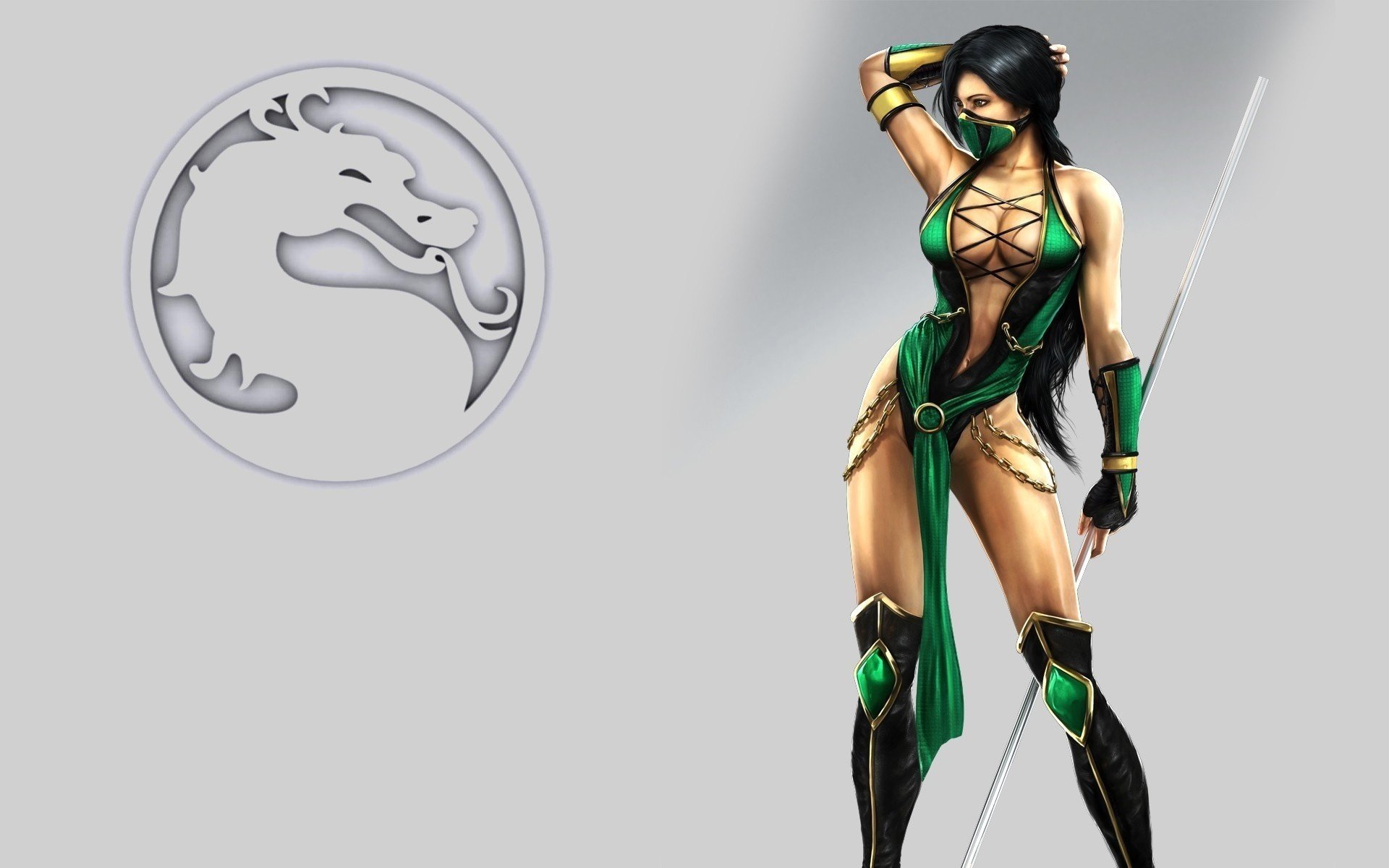 mortal kombat mk pole body girl sign