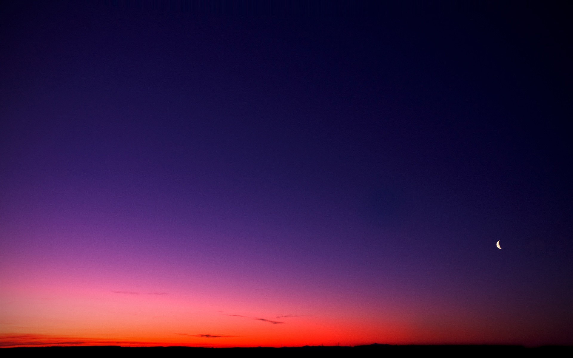 sonnenuntergang mond himmel