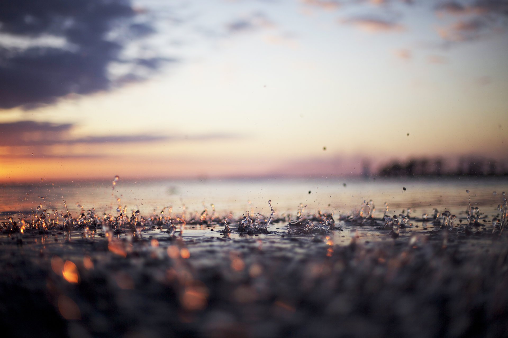 photo gouttes macro pluie