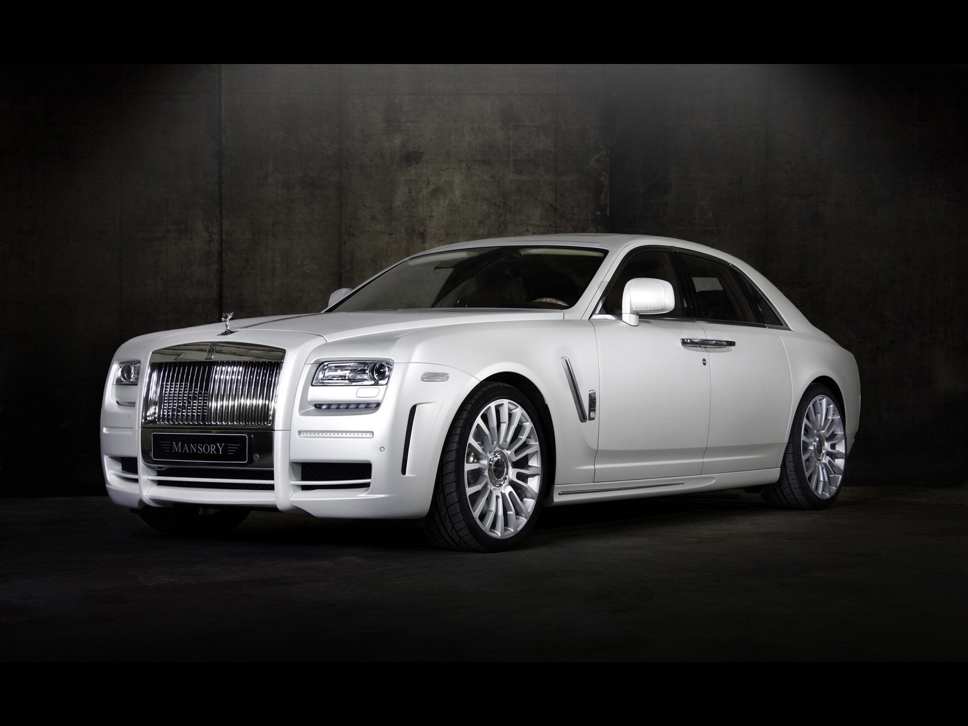 rolls ghost car white mansory