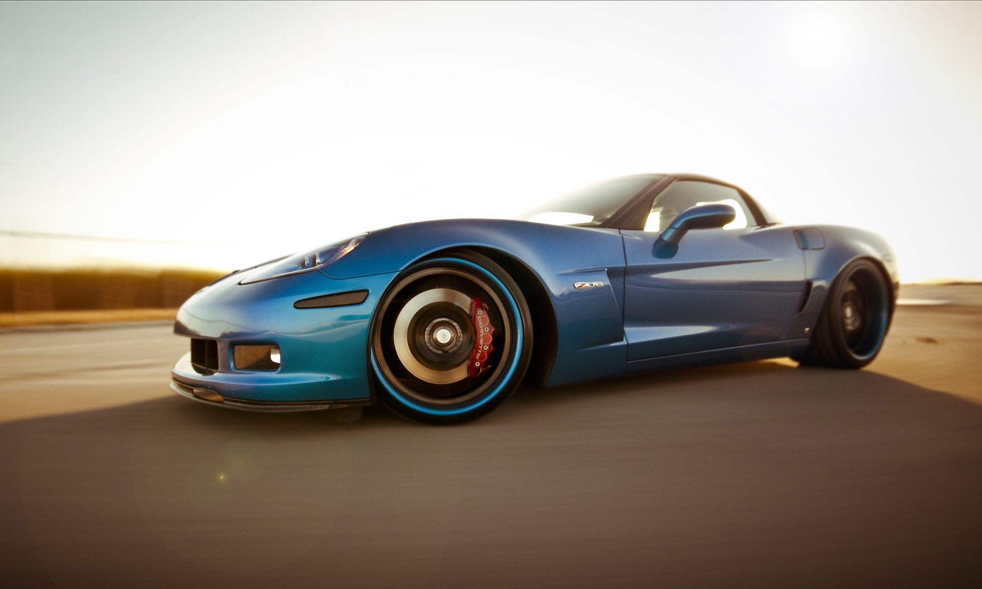 chevrolet corvette z06 blau