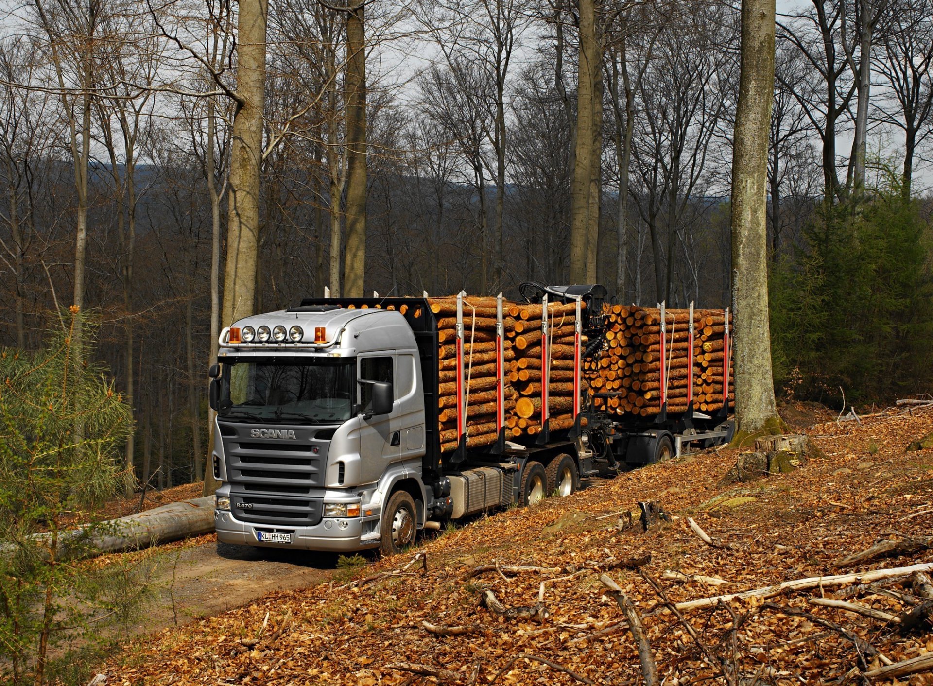 ciężarówka las natura scania r470 ciężarówka leśna