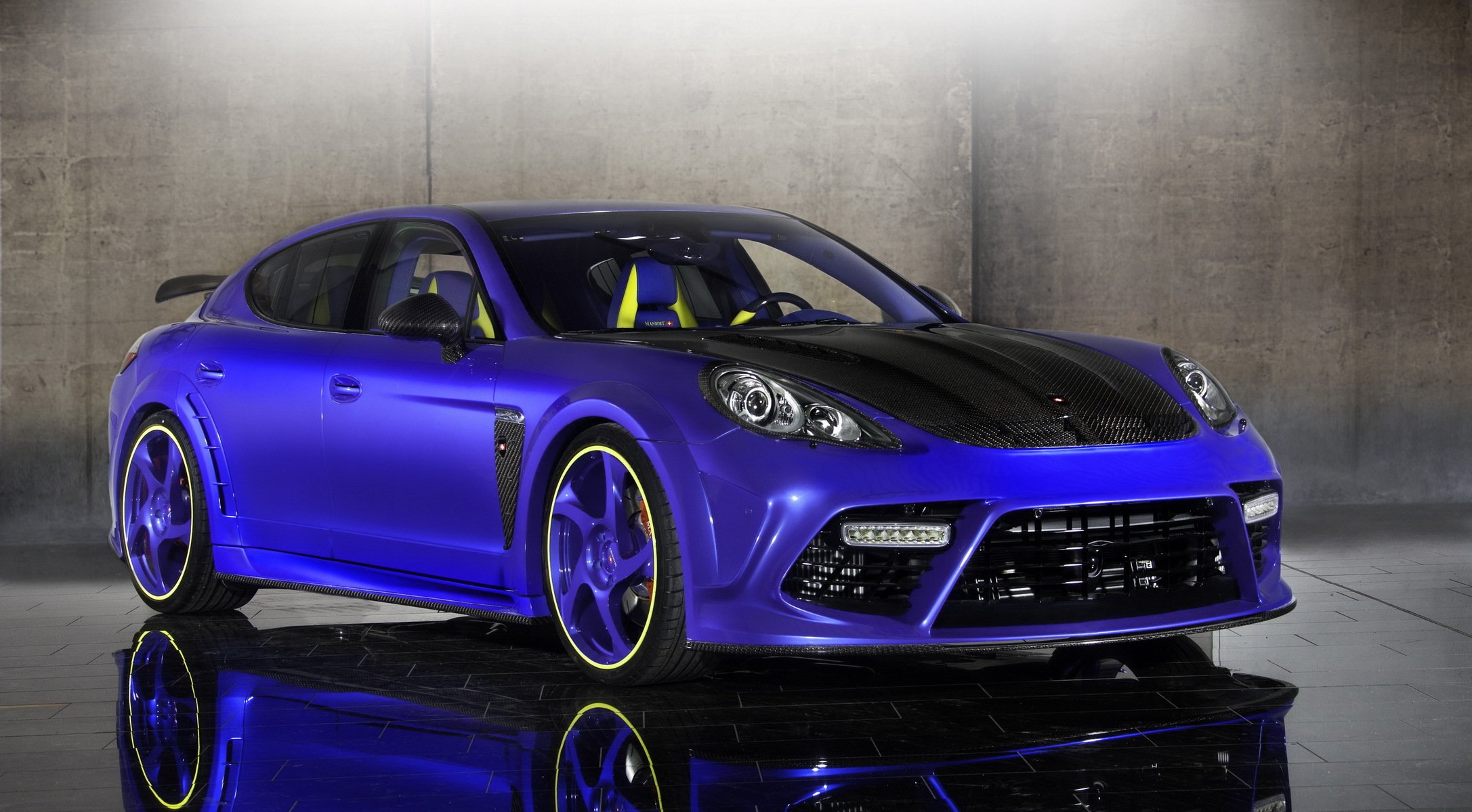 porsche tuning blue