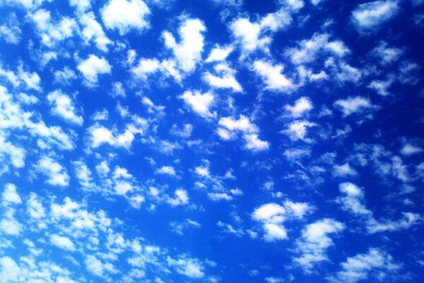 Cielo blu blu nuvoloso