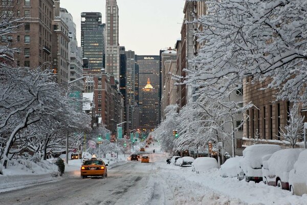 New York shrouded in winter haze