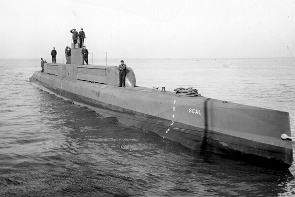 Sous-marin photo noir et blanc de l époque de la seconde guerre Mondiale