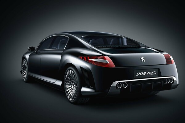 Title macchina peugeot -908 colore Nero