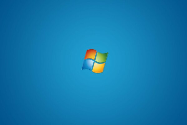 Screensaver di windows su sfondo blu