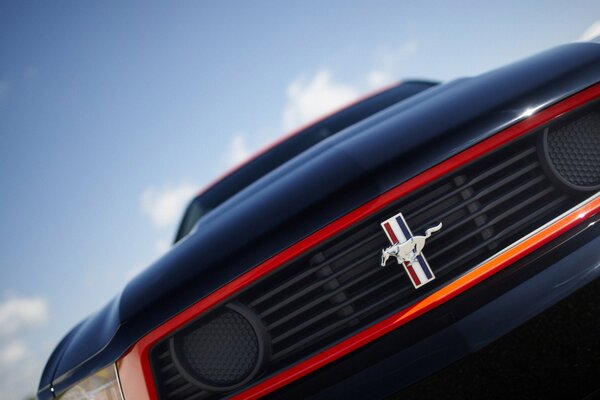 Abstract photo of a Ford Mustang