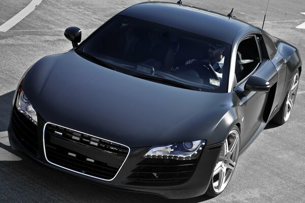 Stylish Audi R8 in black