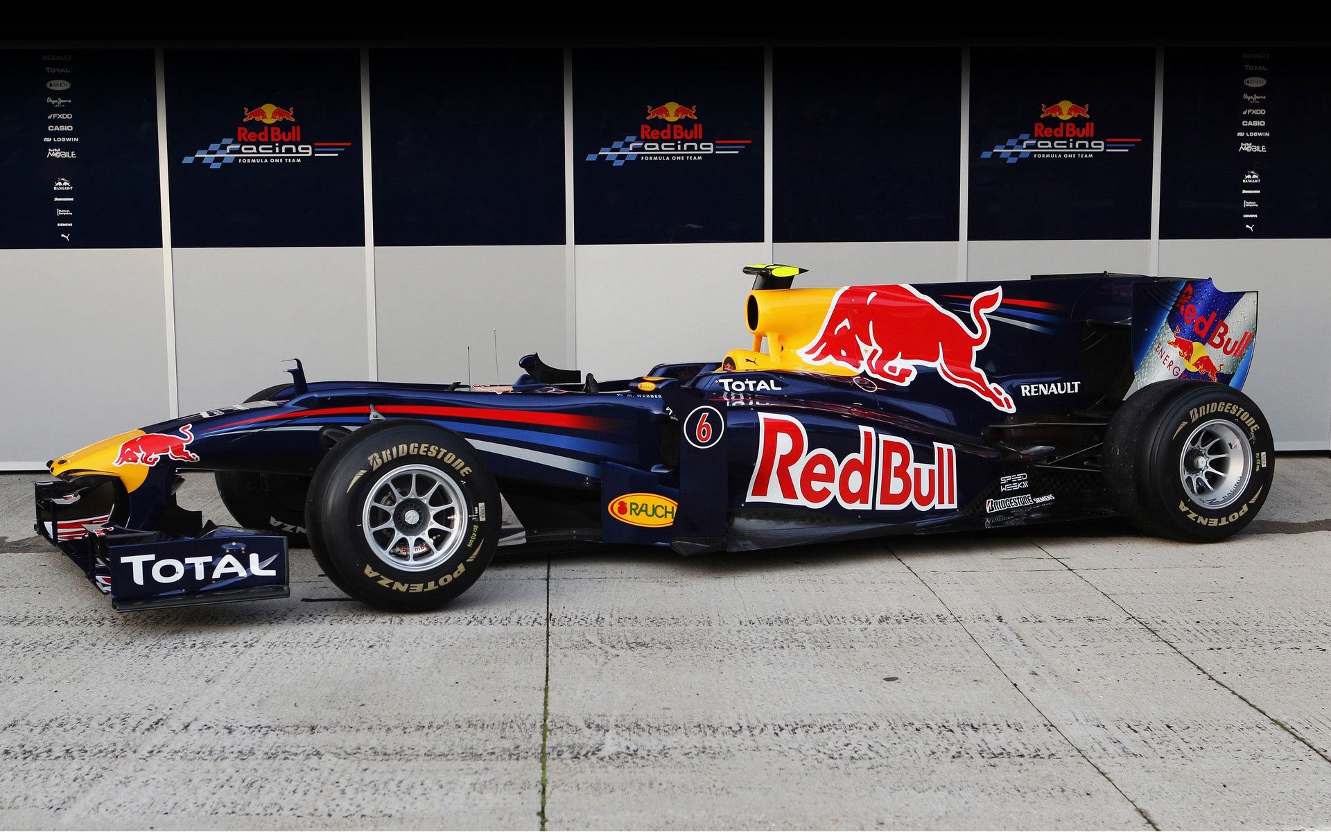 red bull rb6 f1 formule 1 bolide mark webber