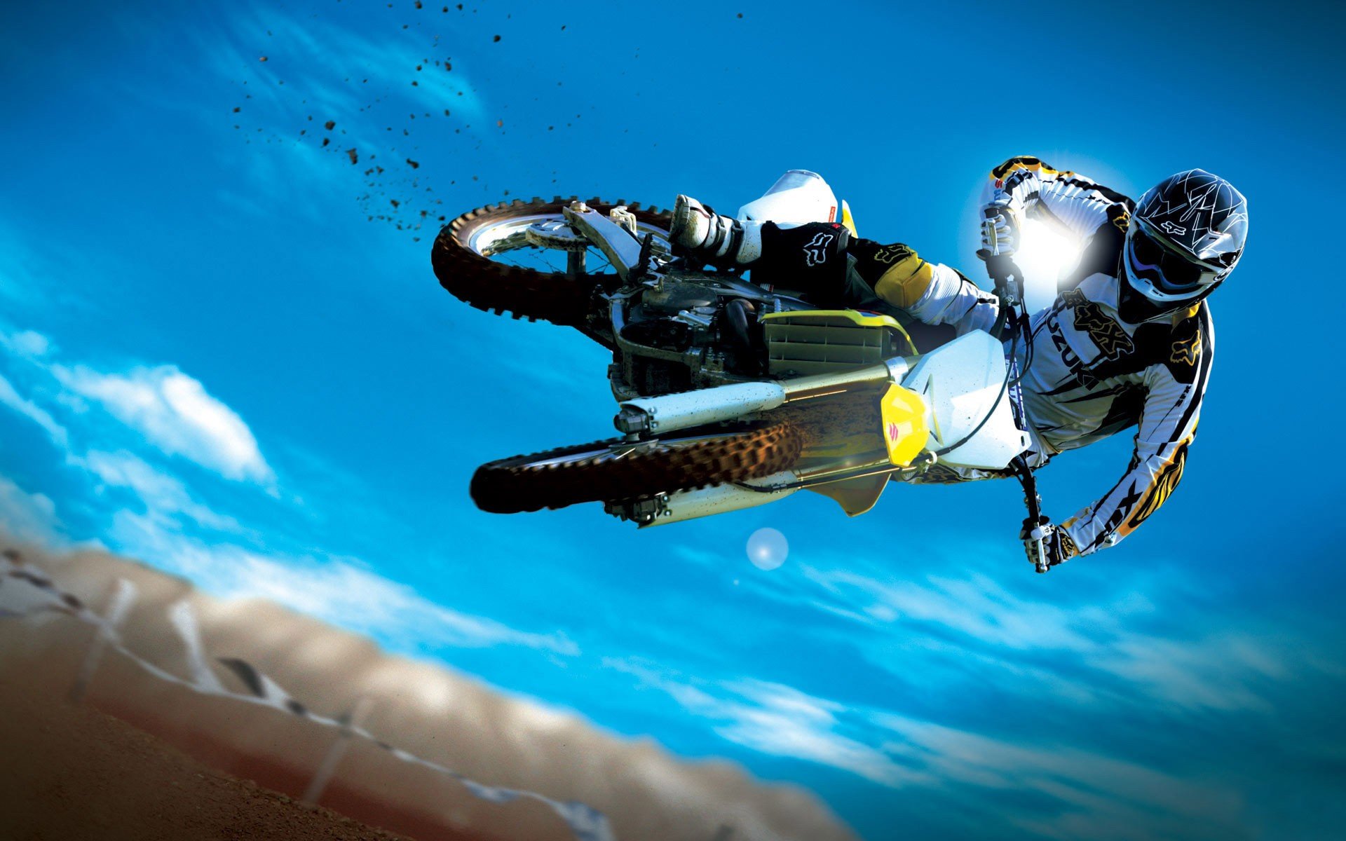 motorrad himmel motocross